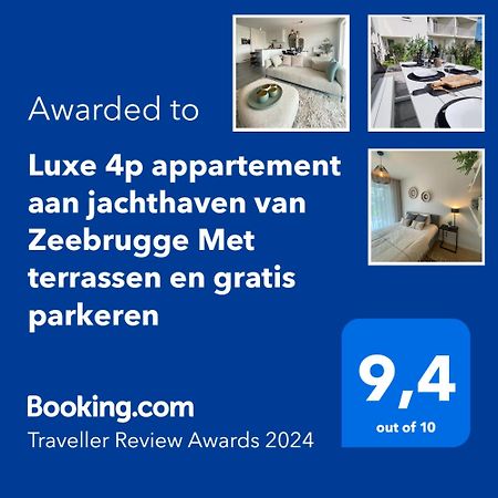 Luxe 4P Appartement Aan Jachthaven Van Zeebrugge Met Terrassen En Gratis Parkeren 외부 사진